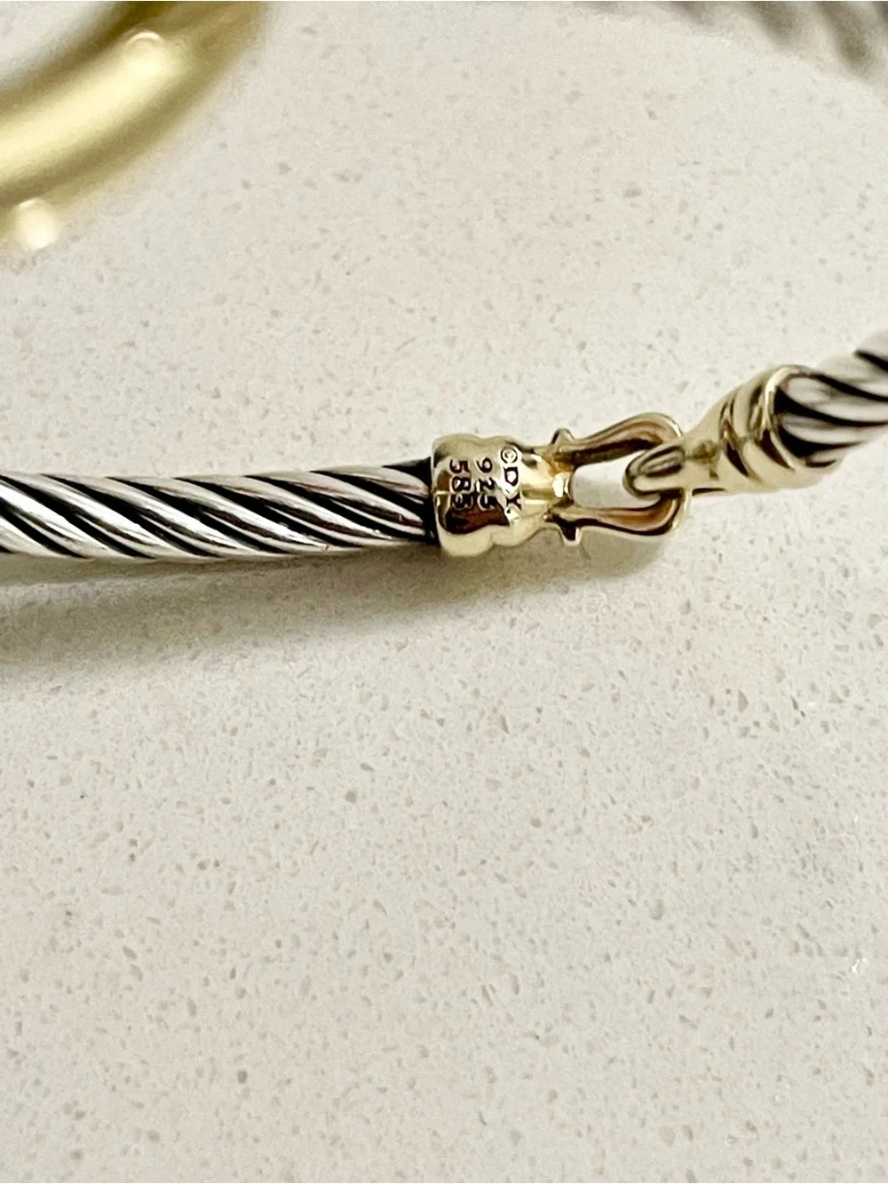 David Yurman Cable Kids Buckle Bracelet with 18K Gold